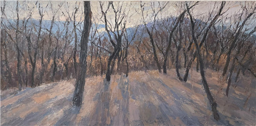 袁波《冬季的树林》.jpg